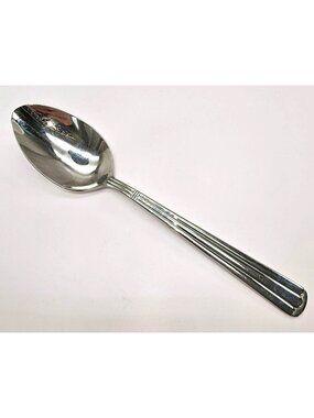 Wallace Stainless Steel Serving Spoon 18/10 Korea 8.5" Flatware VL5088